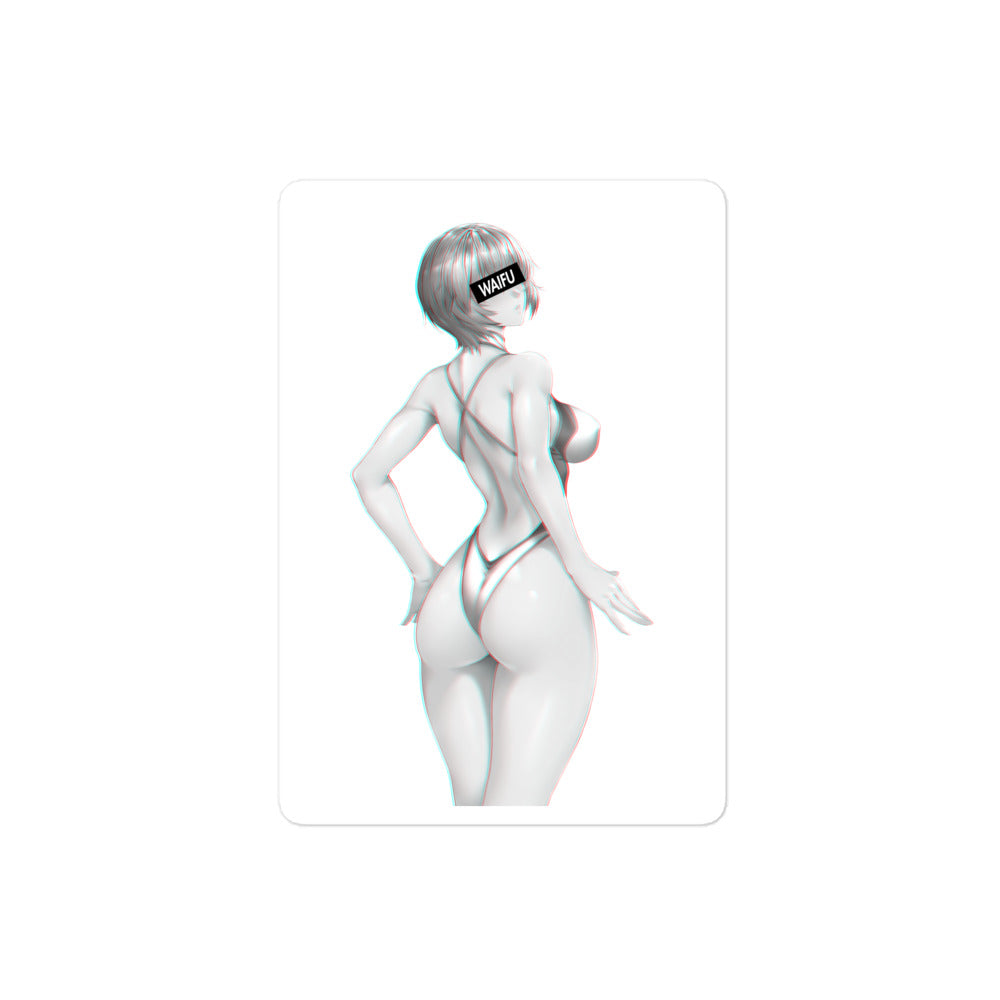 Rei Waifu Material #002 Kiss Cut Premium Sticker