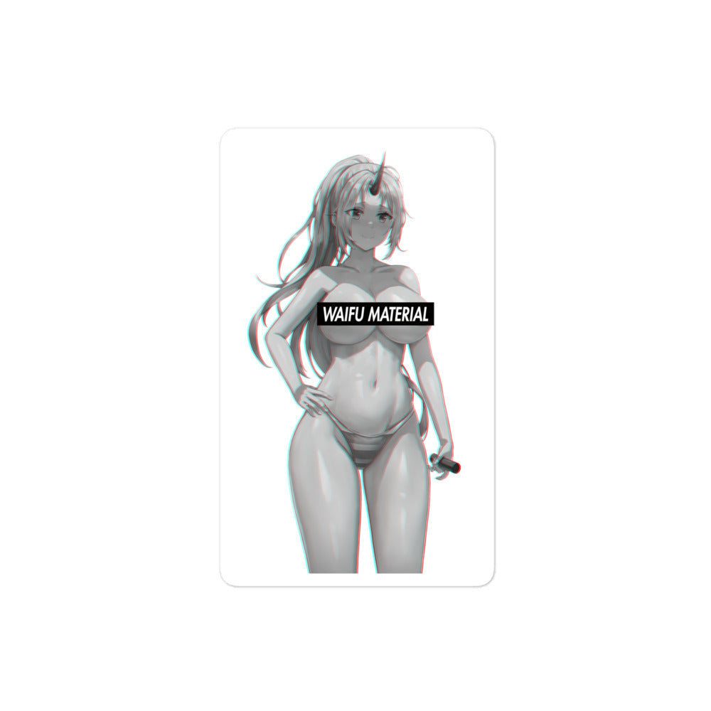 Shion Waifu Material #004 Kiss Cut Premium Sticker