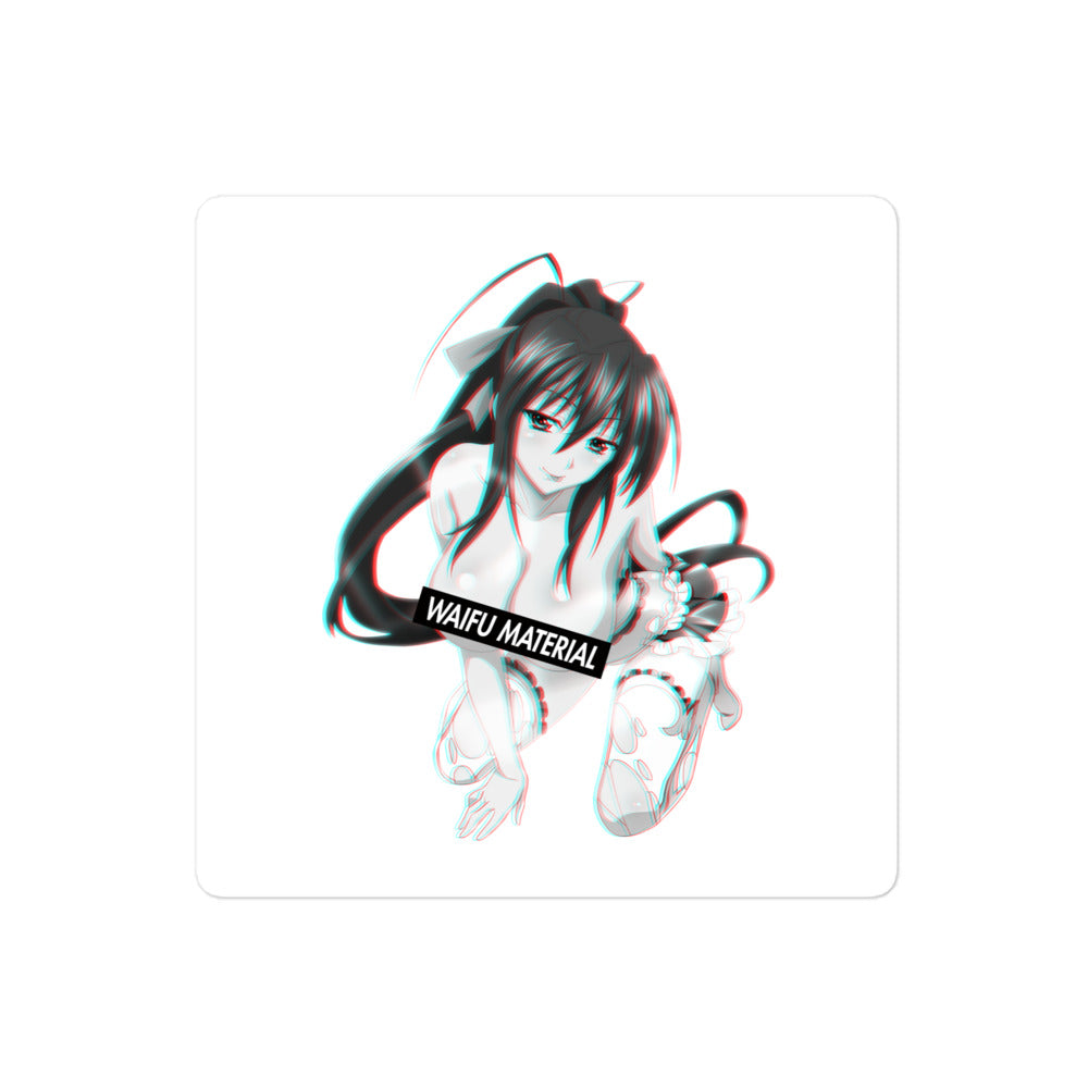 Akeno Waifu Material #002 Kiss Cut Premium Sticker
