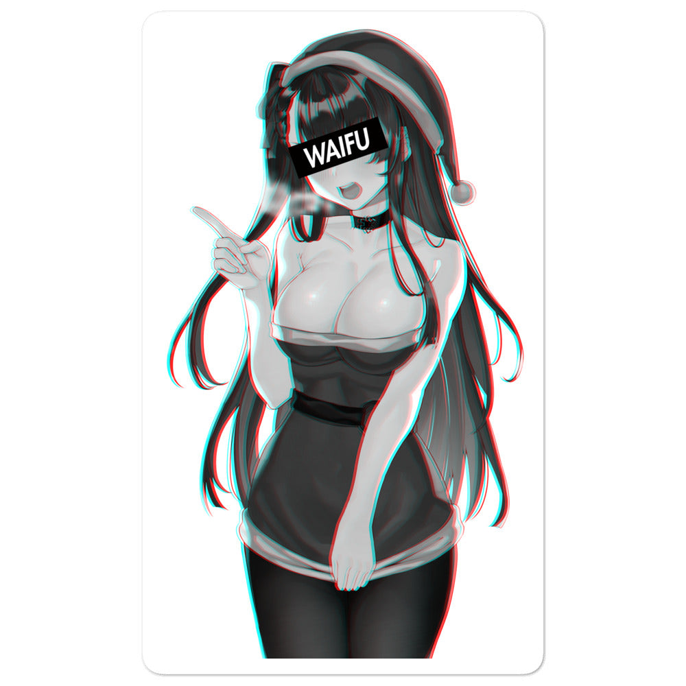 Cute Anime Girl Waifu Material #013 Kiss Cut Premium Sticker