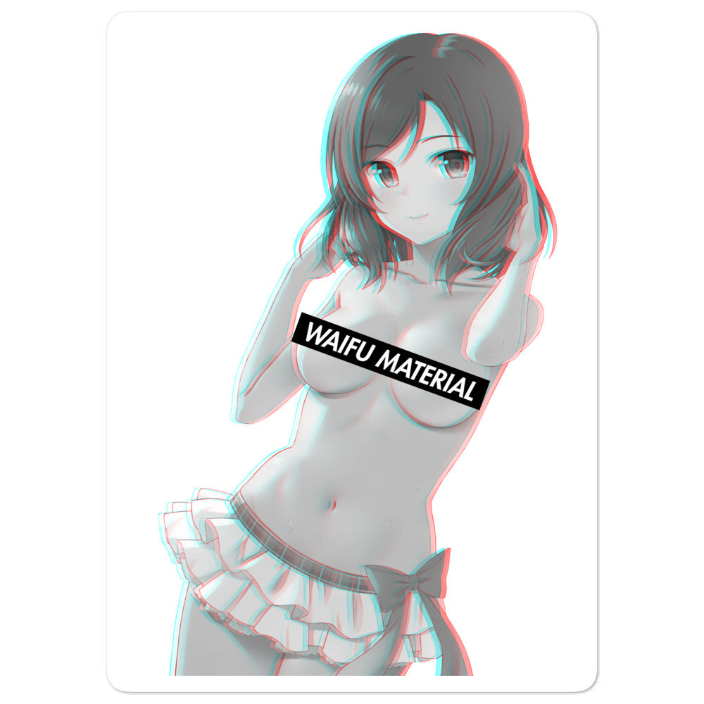 Maki Waifu Material #001 Kiss Cut Premium Sticker