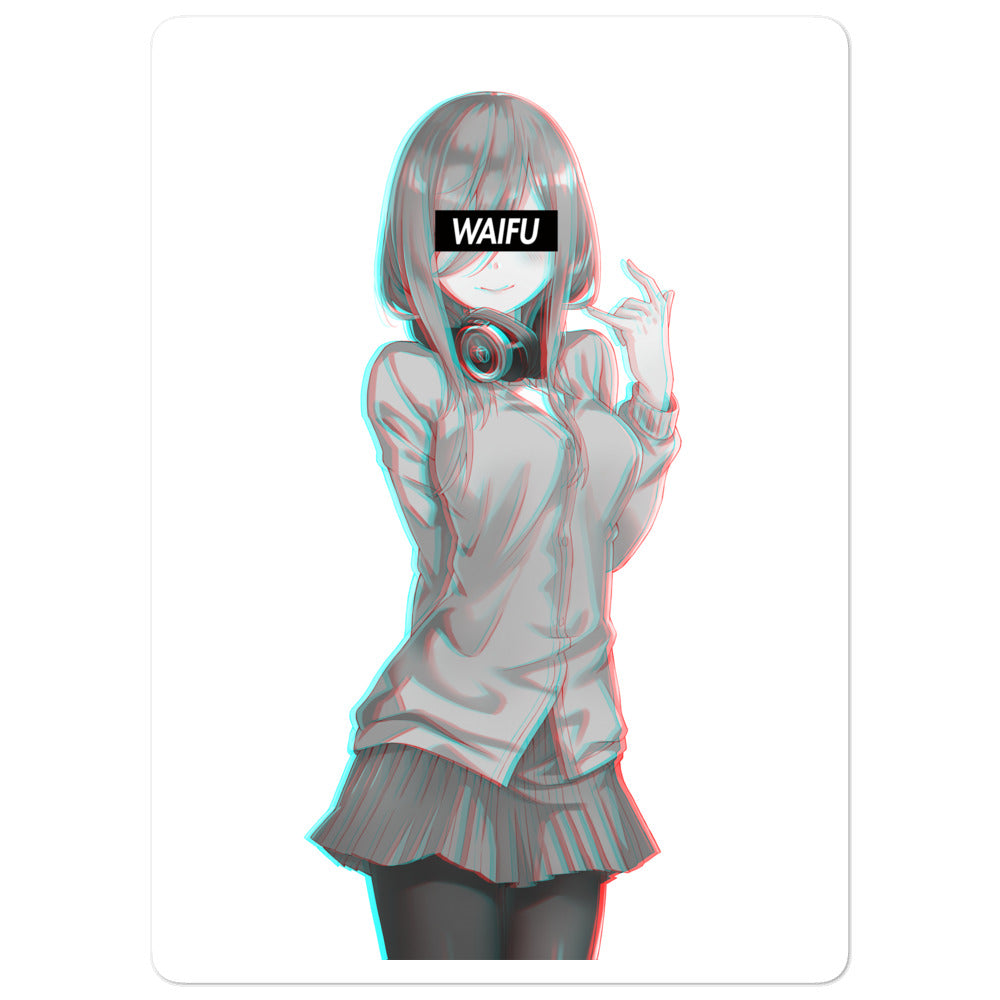 Miku Waifu Material #006 Kiss Cut Premium Sticker