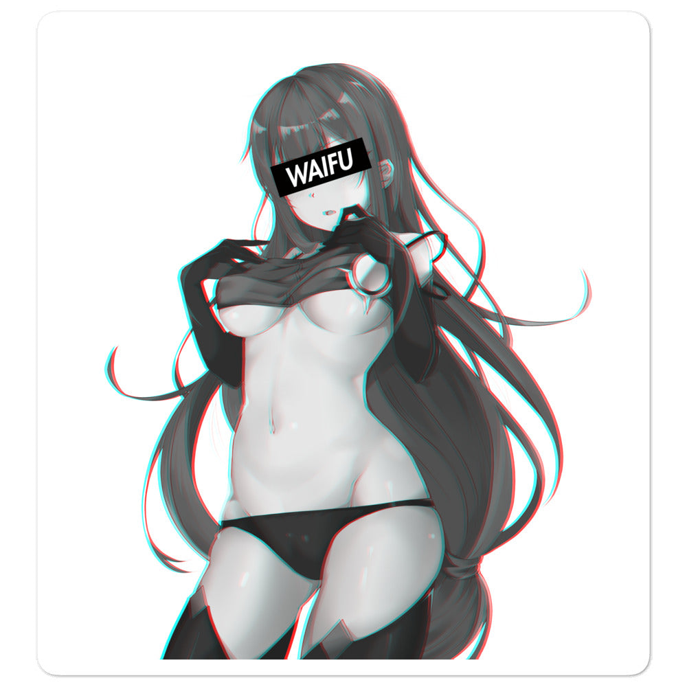 Cute Anime Girl Waifu Material #007 Kiss Cut Premium Sticker