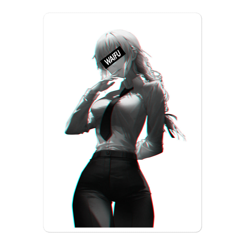 Makima Waifu Material #005 Kiss Cut Premium Sticker