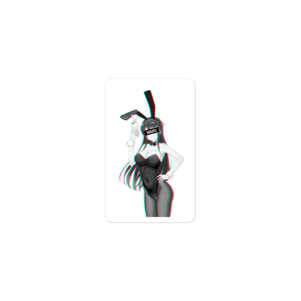Mai Waifu Material #007 Kiss Cut Premium Sticker