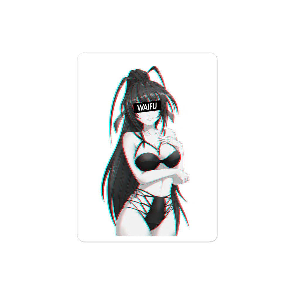 Akeno Waifu Material #003 Kiss Cut Premium Sticker