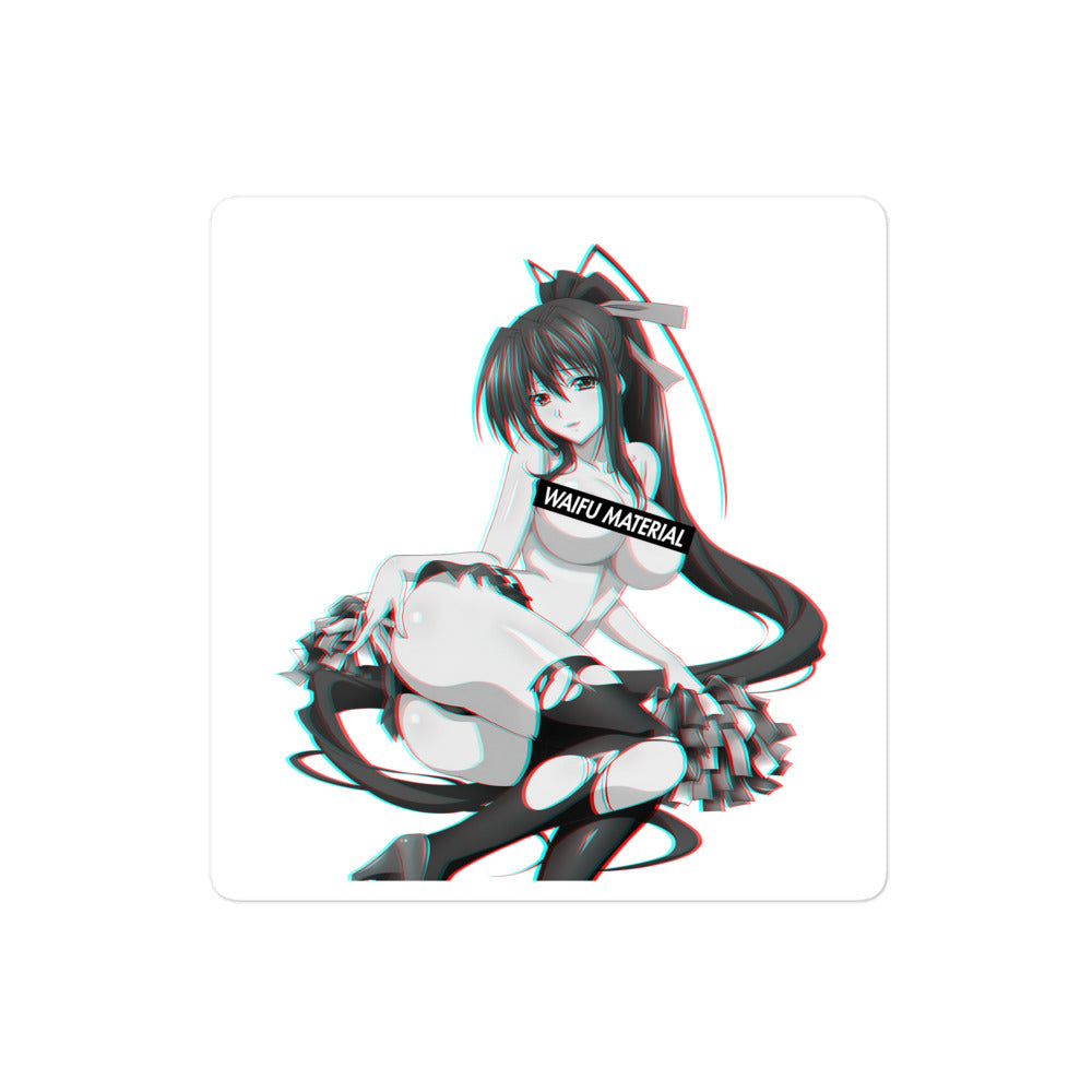 Akeno Waifu Material #006 Kiss Cut Premium Sticker