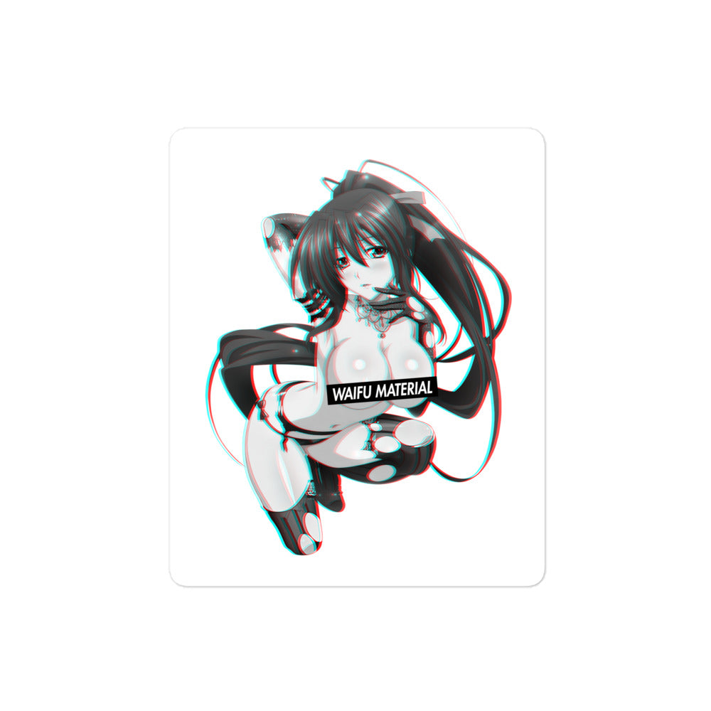 Akeno Waifu Material #008 Kiss Cut Premium Sticker