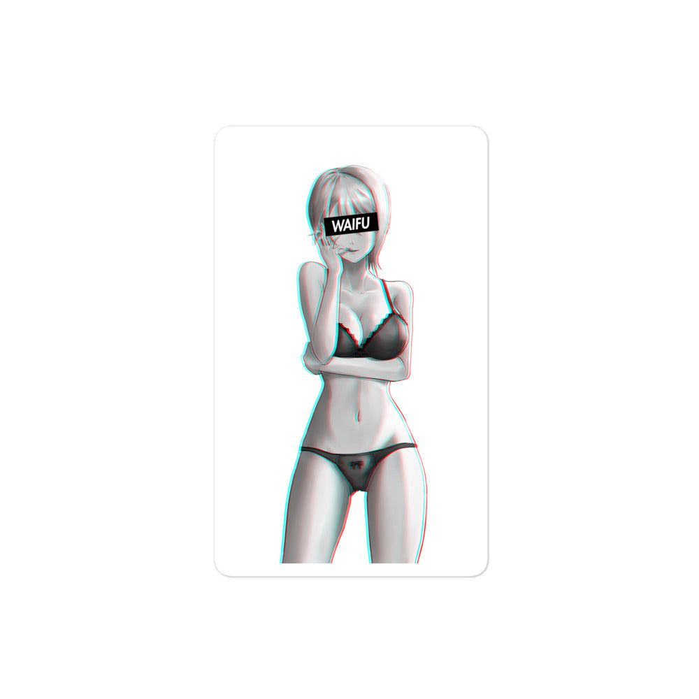 Alice Waifu Material #001 Kiss Cut Premium Sticker