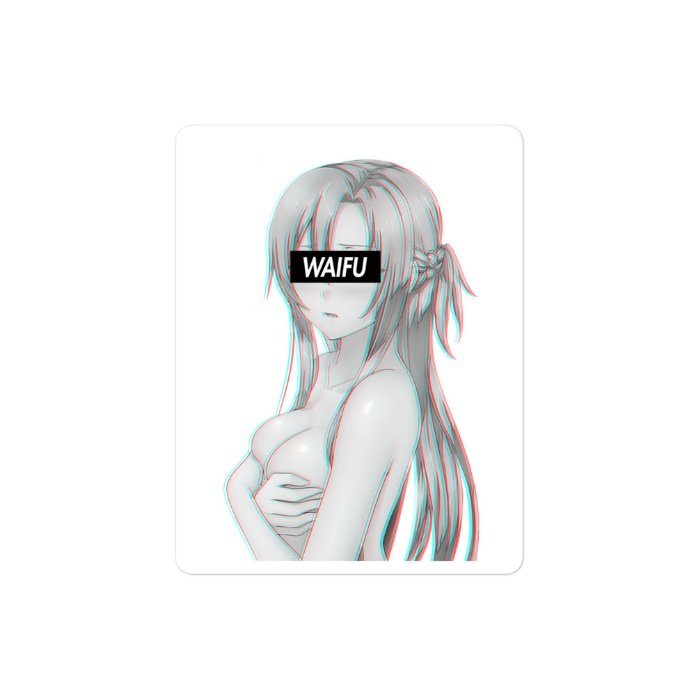 Asuna Waifu Material #004 Kiss Cut Premium Sticker