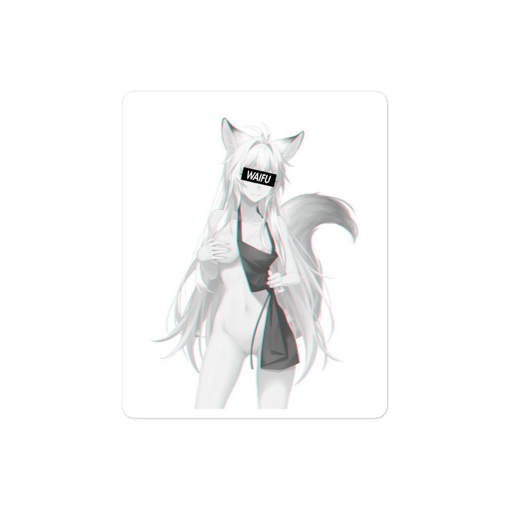 Cute Anime Girl Waifu Material #003 Kiss Cut Premium Sticker