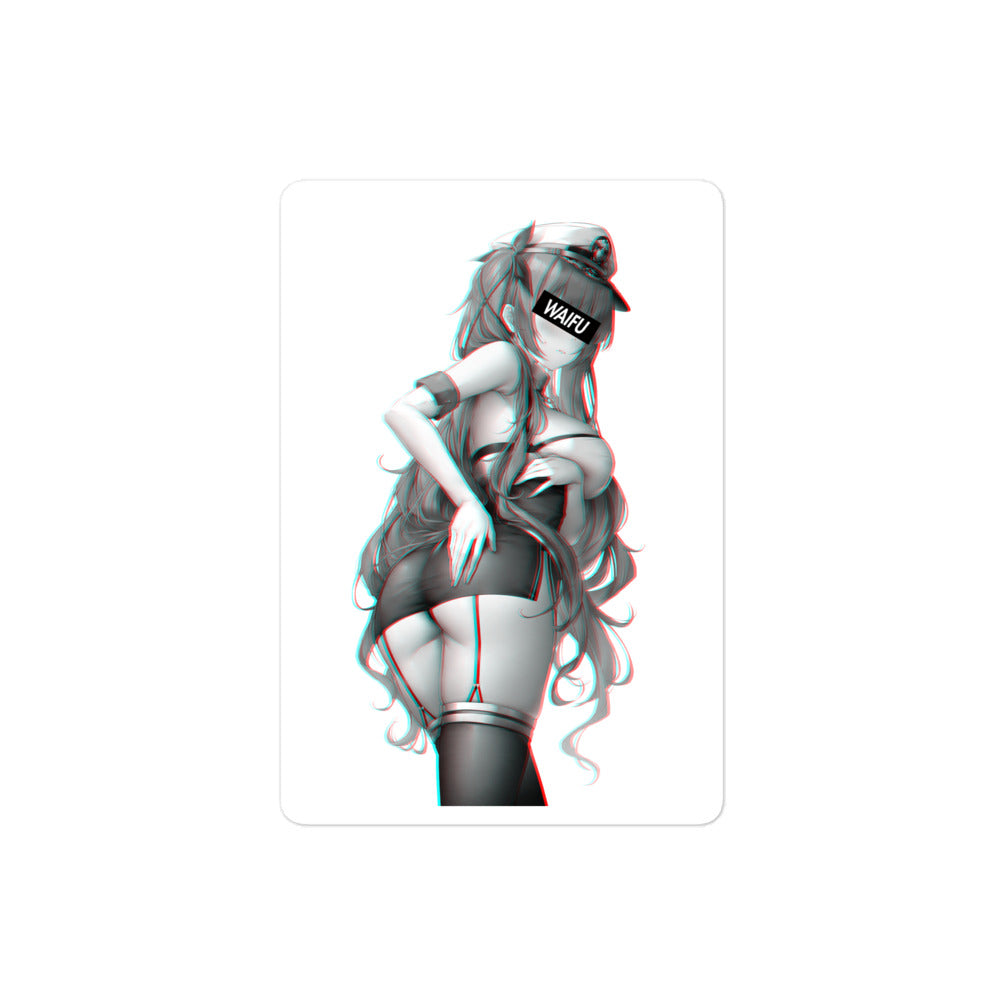 Honolulu Waifu Material #002 Kiss Cut Premium Sticker