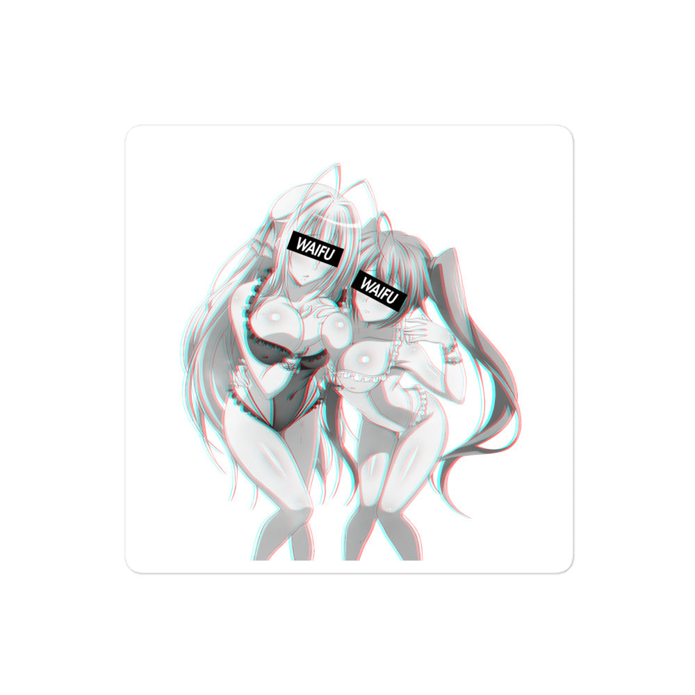 Irina & Rossweisse Waifu Material #001 Kiss Cut Premium Sticker