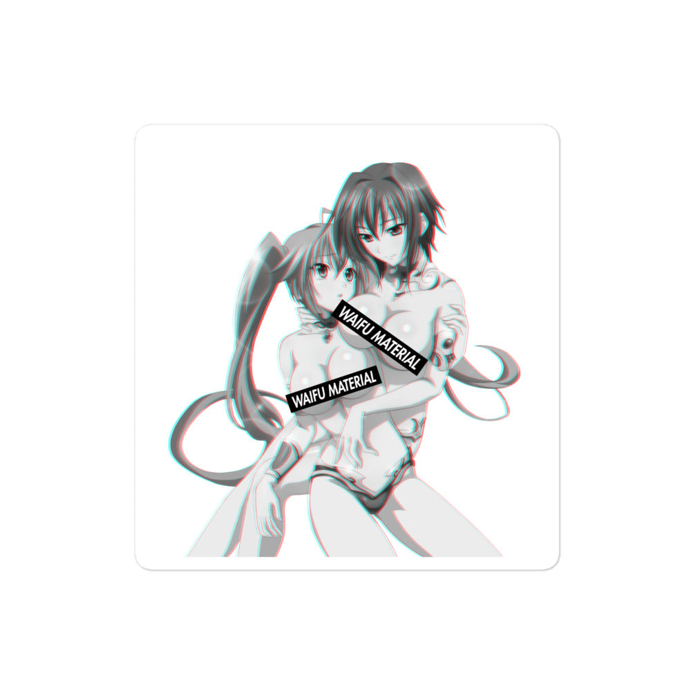 Irina & Xenovia Waifu Material #001 Kiss Cut Premium Sticker