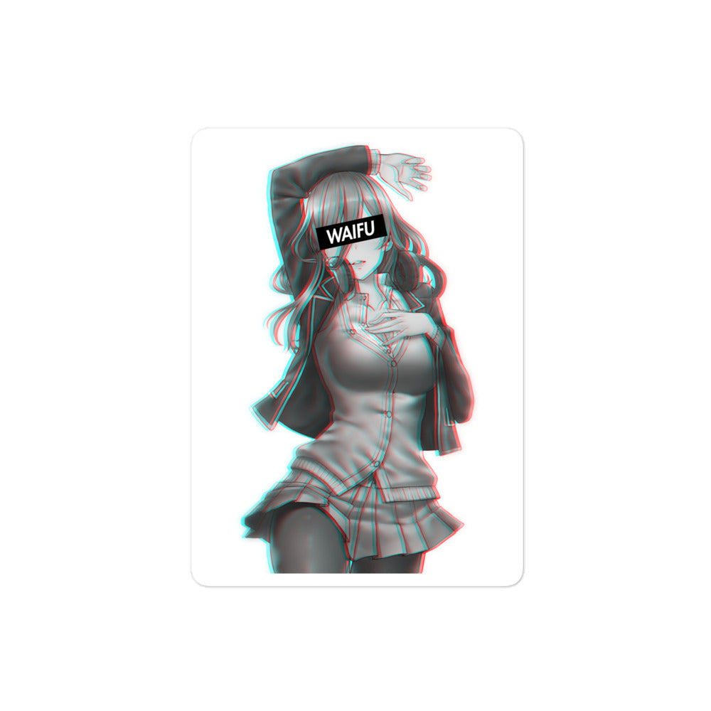 Miku Waifu Material #001 Kiss Cut Premium Sticker