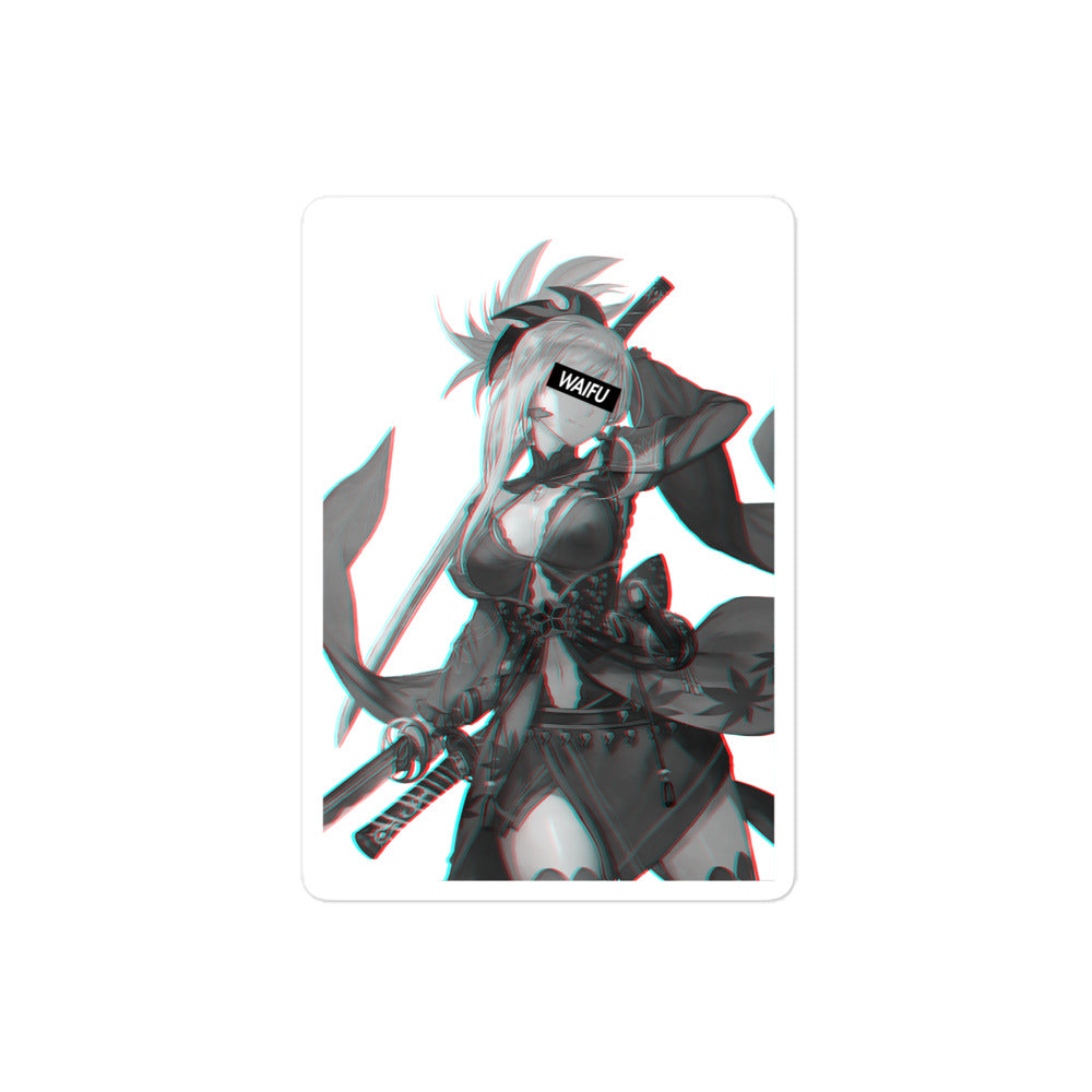 Musashi Miyamoto Waifu Material #003 Kiss Cut Premium Sticker