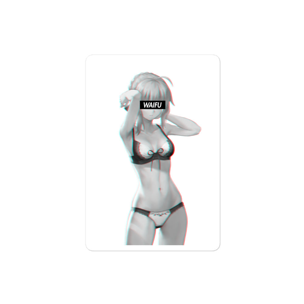 Saber Waifu Material #001 Kiss Cut Premium Sticker