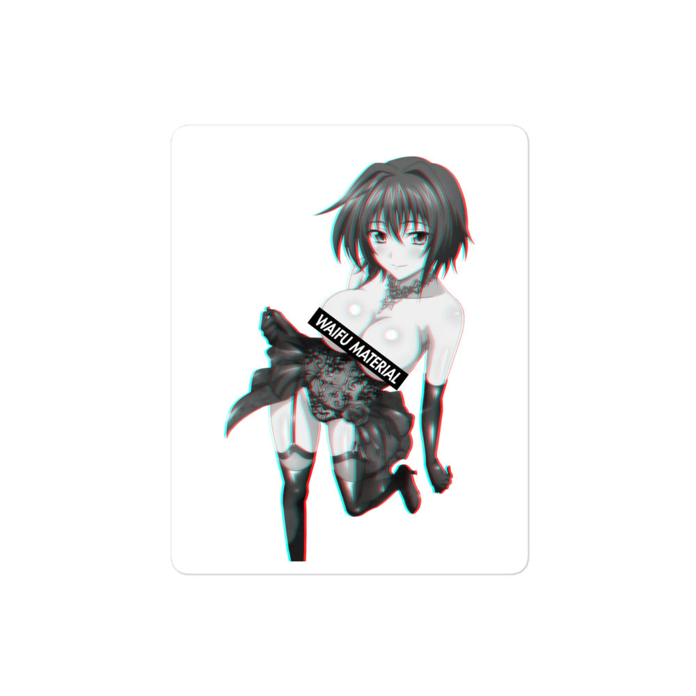 Xenovia Waifu Material #001 Kiss Cut Premium Sticker