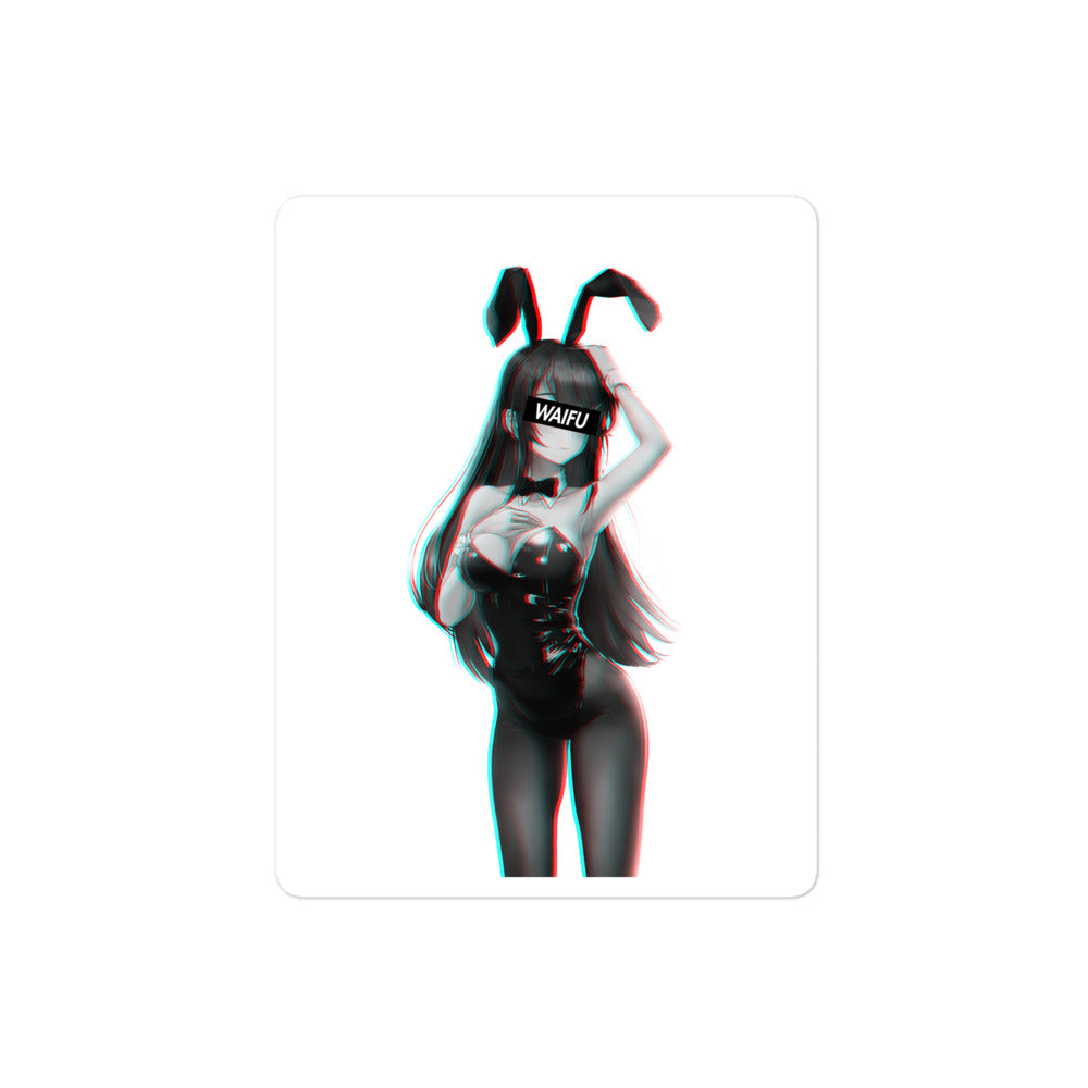Mai Waifu Material #005 Kiss Cut Premium Sticker