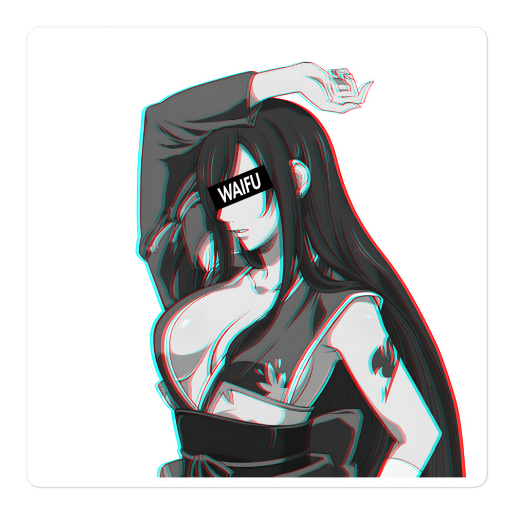 Erza Waifu Material #006 Kiss Cut Premium Sticker