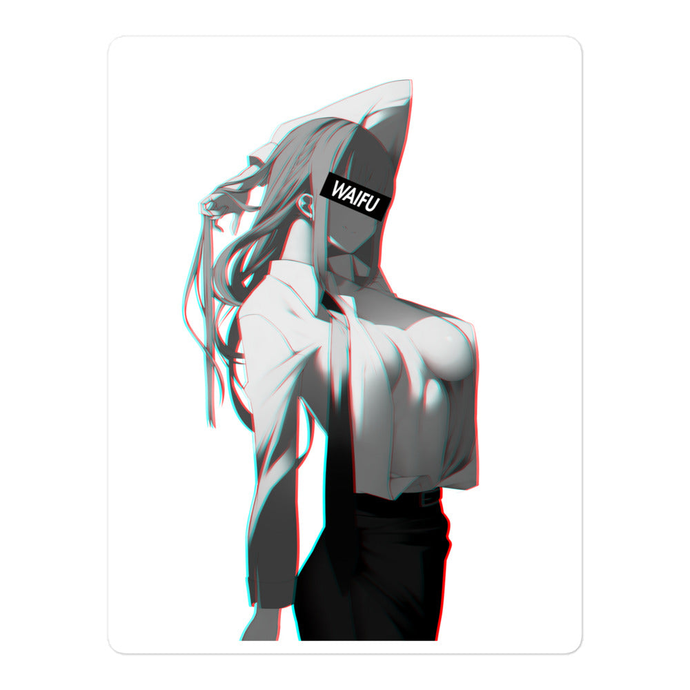 Makima Waifu Material #007 Kiss Cut Premium Sticker