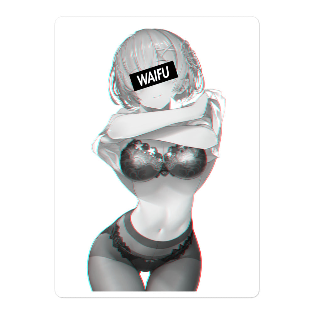 Rem Waifu Material #007 Kiss Cut Premium Sticker