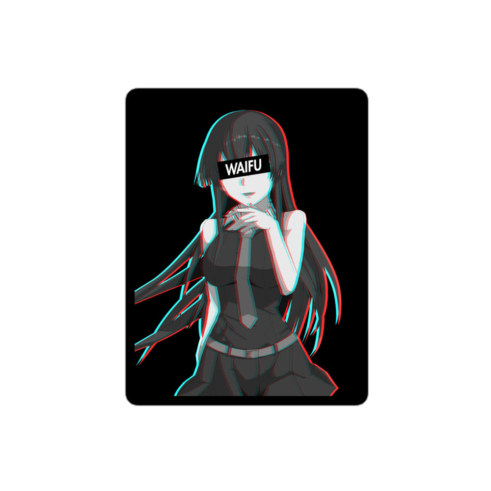 Akame Waifu Material - Black Edition #001 Kiss Cut Premium Sticker