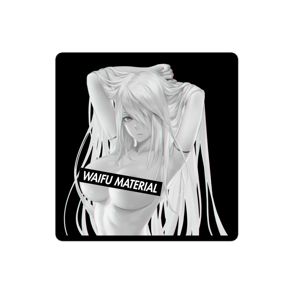 A2 Waifu Material - Black Edition #001 Kiss Cut Premium Sticker