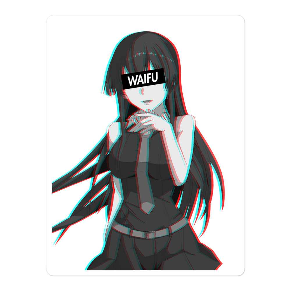 Akame Waifu Material #001 Kiss Cut Premium Sticker