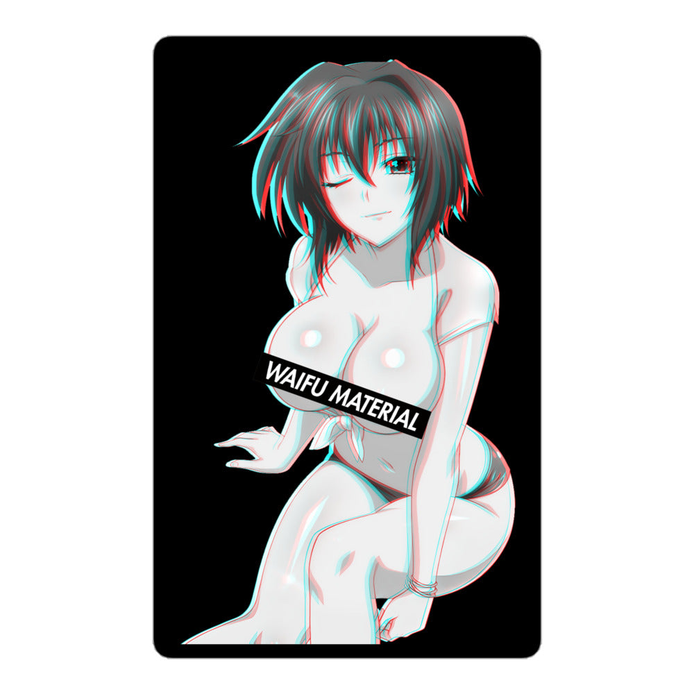 Xenovia Waifu Material - Black Edition #003 Kiss Cut Premium Sticker