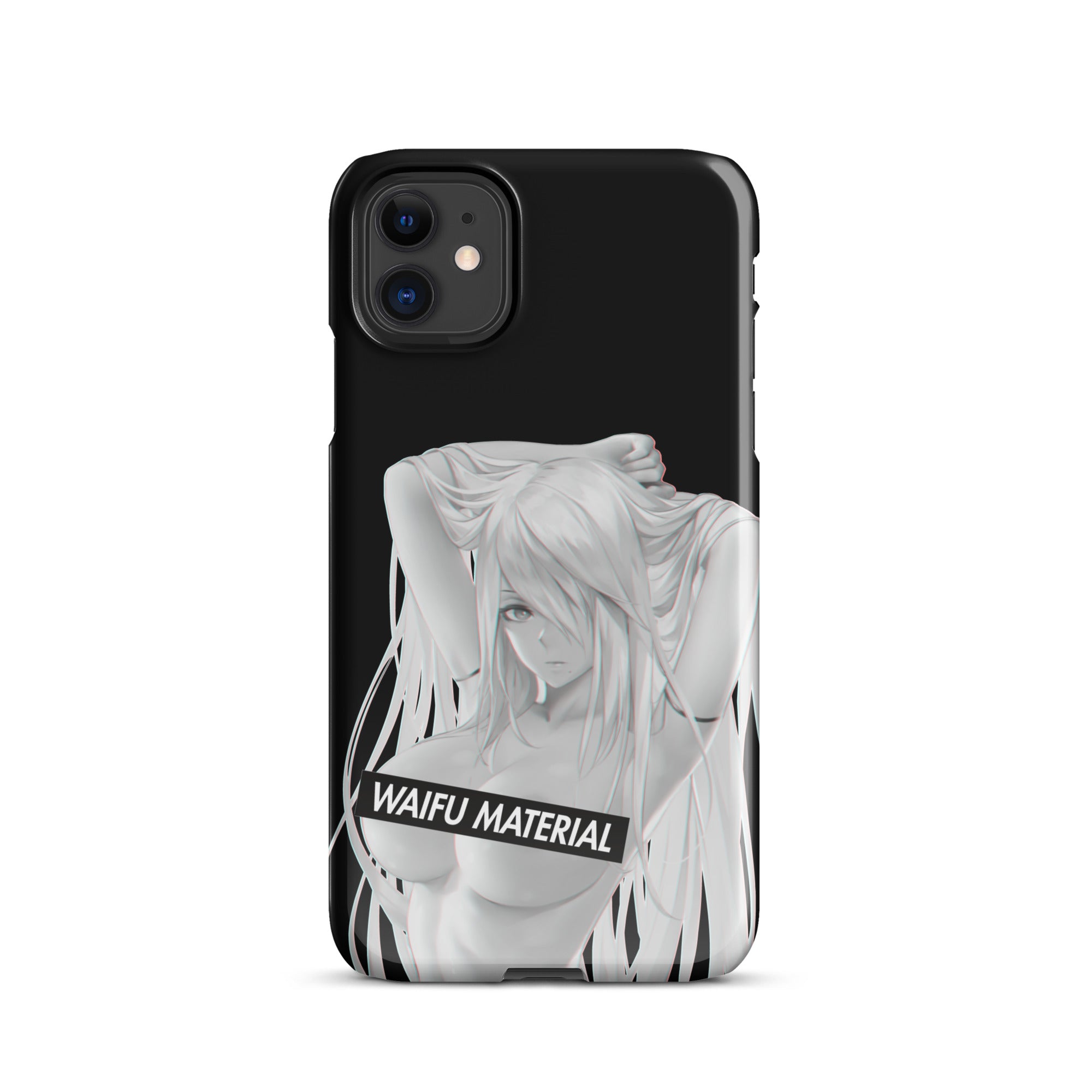 A2 Waifu Material - Black Edition #001 iPhone Premium Case