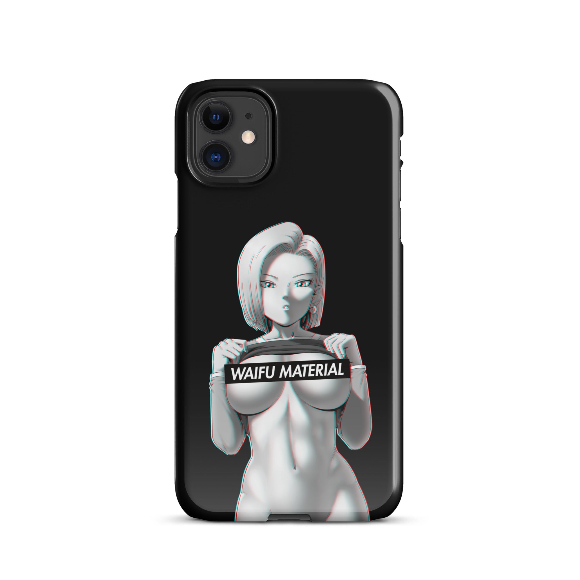 C18 Waifu Material - Black Edition #001 iPhone Premium Case