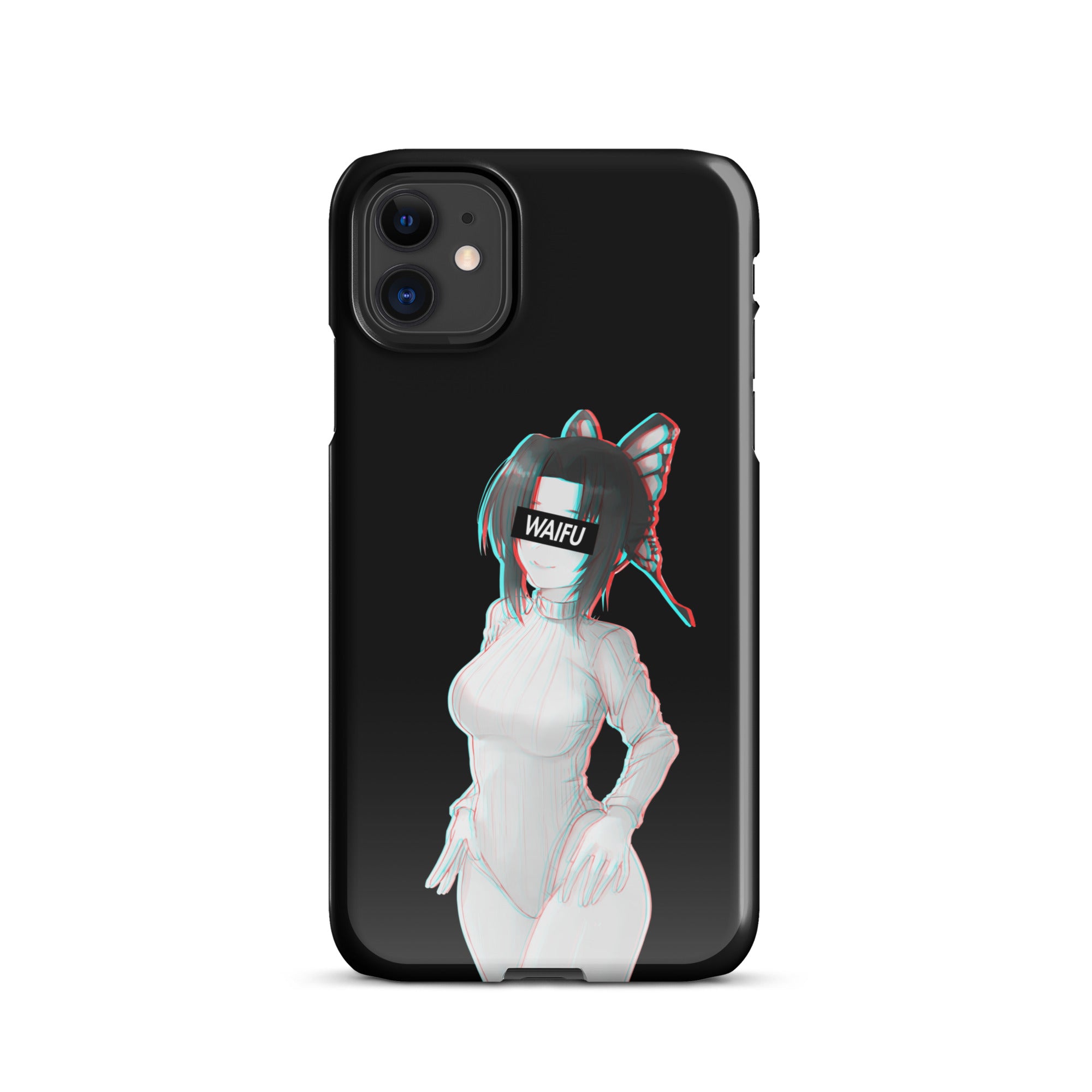 Shinobu Waifu Material - Black Edition #002 iPhone Premium Case