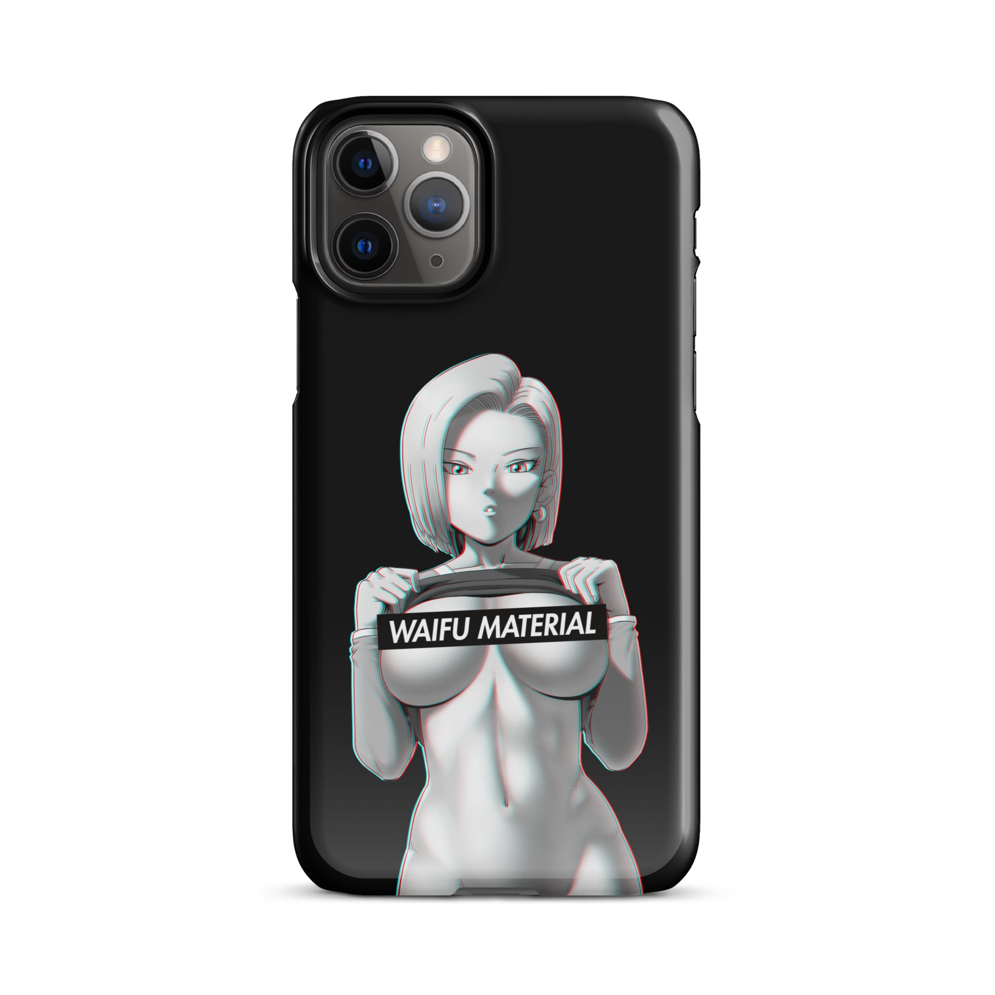 C18 Waifu Material - Black Edition #001 iPhone Premium Case