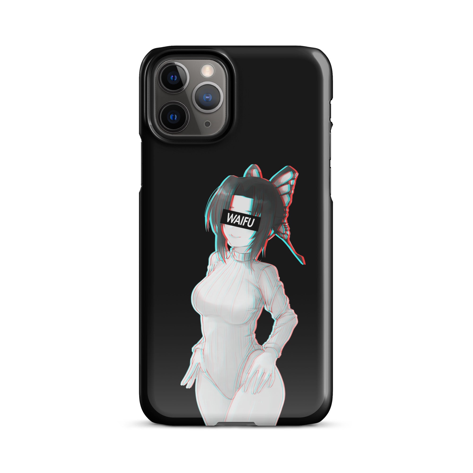 Shinobu Waifu Material - Black Edition #002 iPhone Premium Case