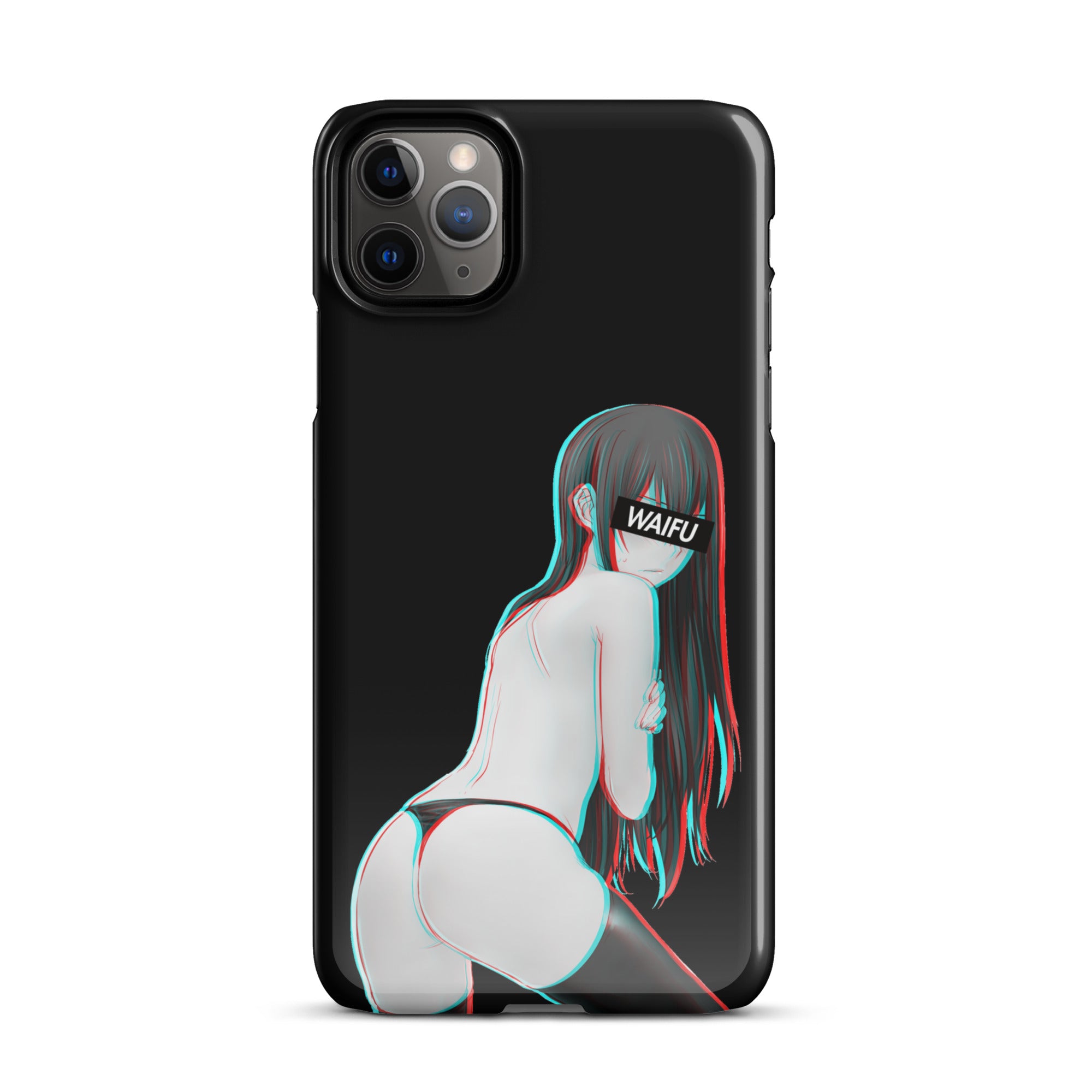 Kurisu Waifu Material - Black Edition #001 iPhone Premium Case