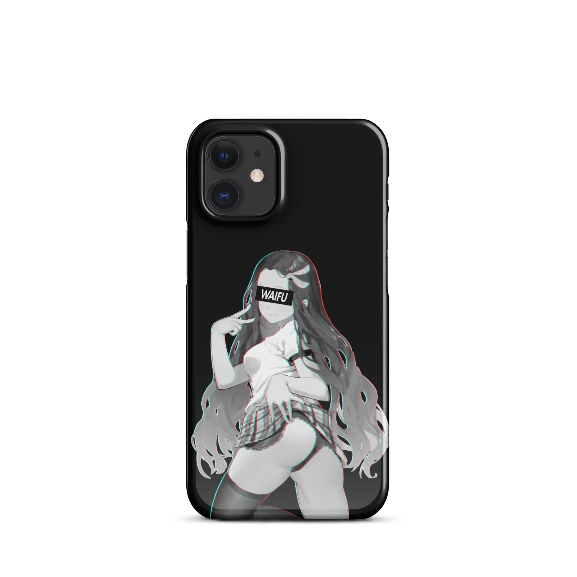 Nezuko Waifu Material - Black Edition #003 iPhone Premium Case