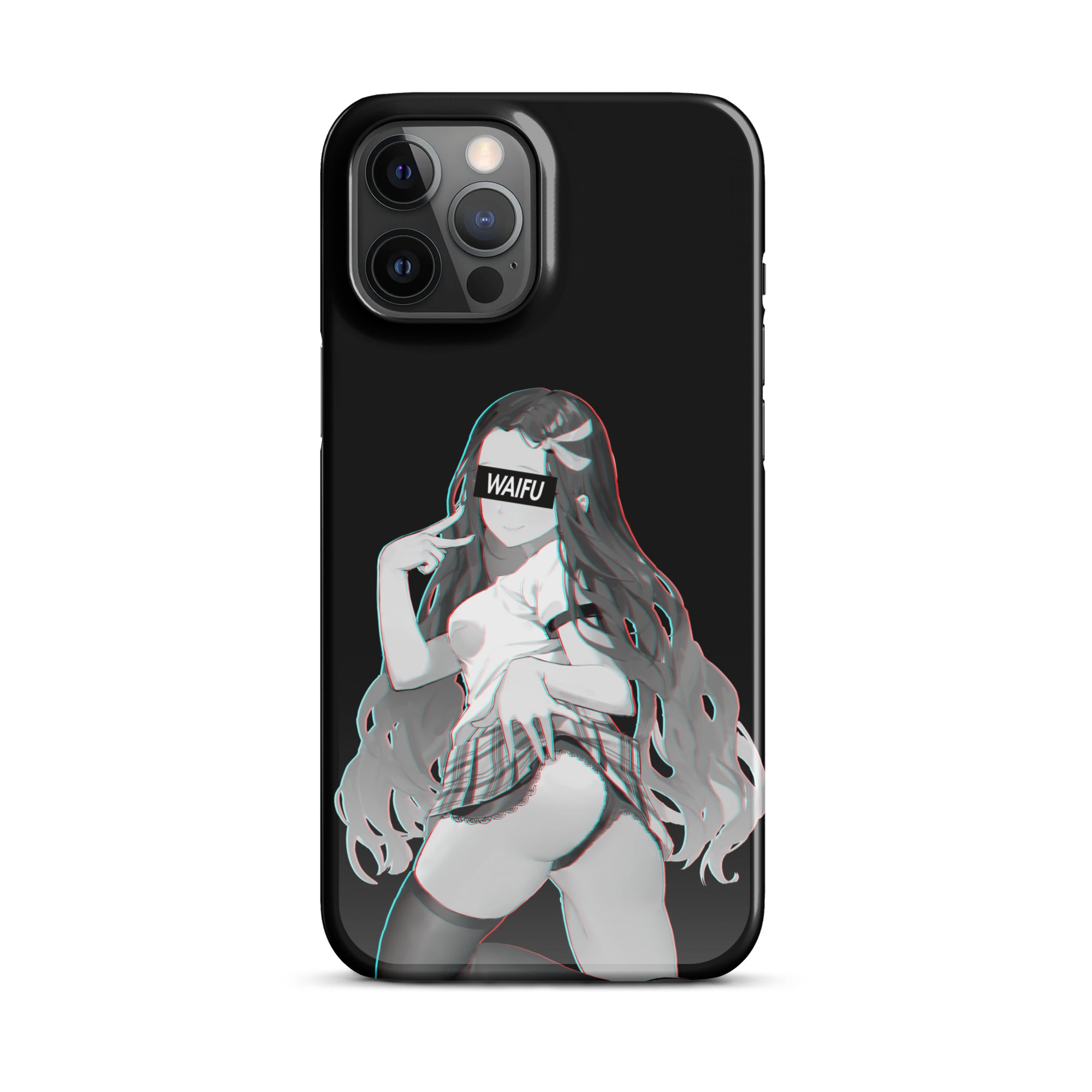 Nezuko Waifu Material - Black Edition #003 iPhone Premium Case