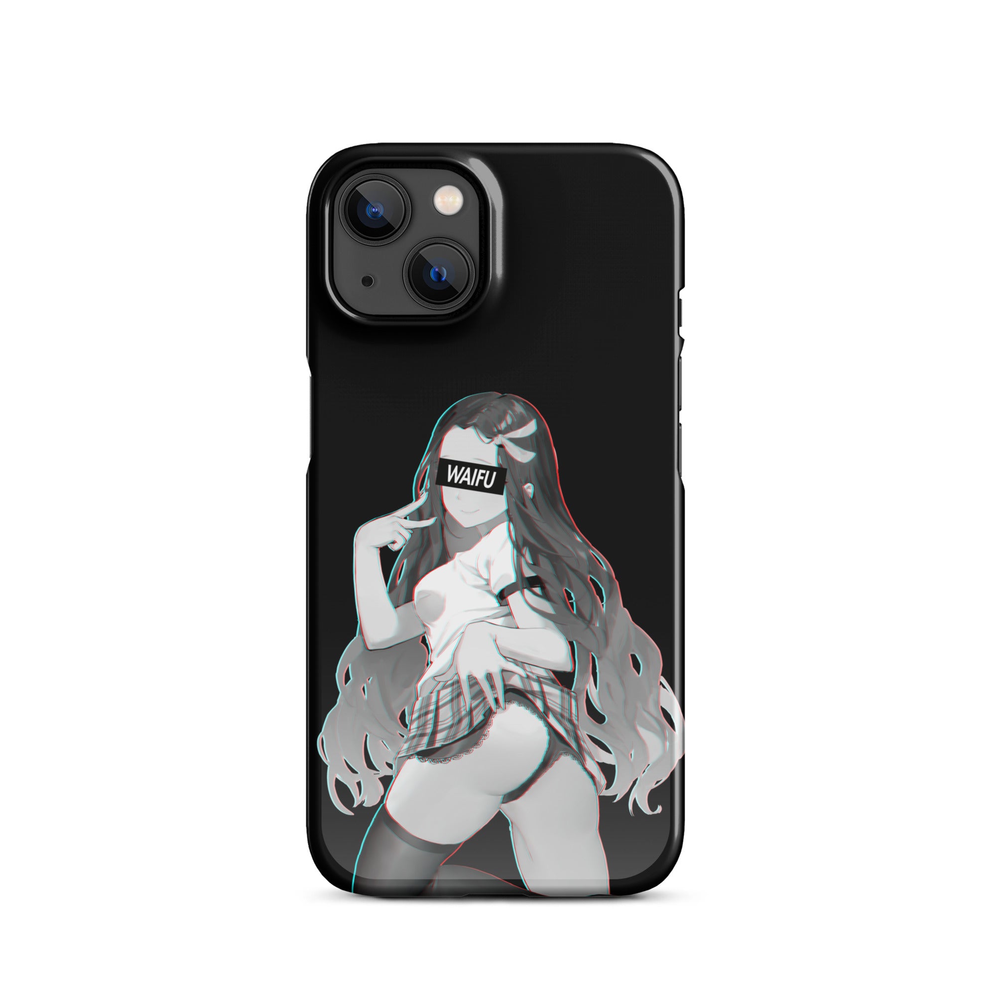 Nezuko Waifu Material - Black Edition #003 iPhone Premium Case