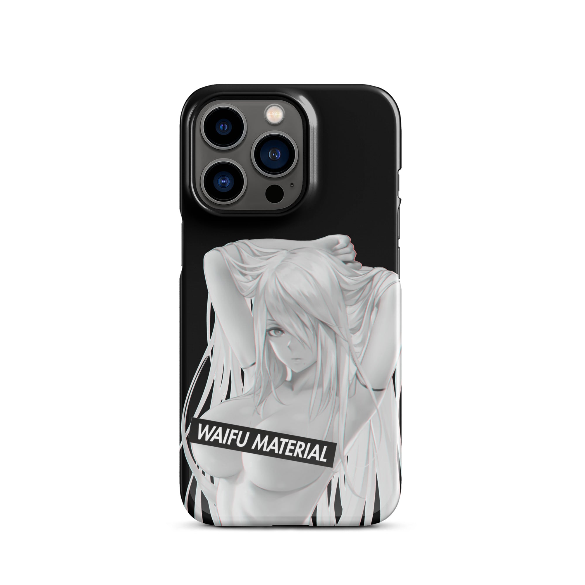 A2 Waifu Material - Black Edition #001 iPhone Premium Case