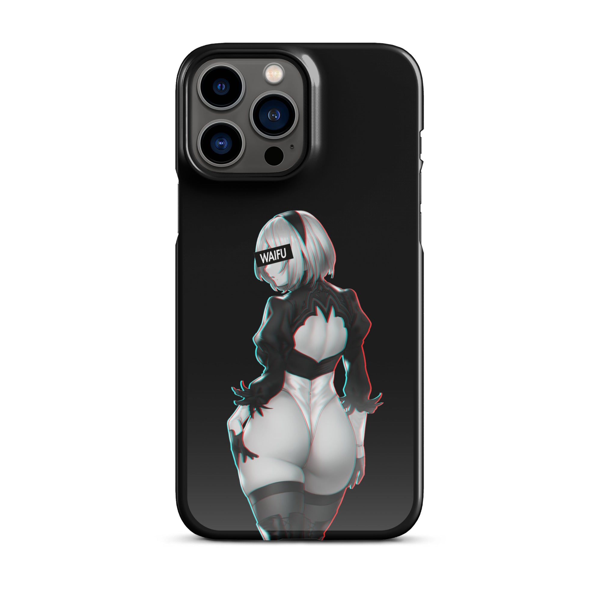 2B Waifu Material - Black Edition #001 iPhone Premium Case