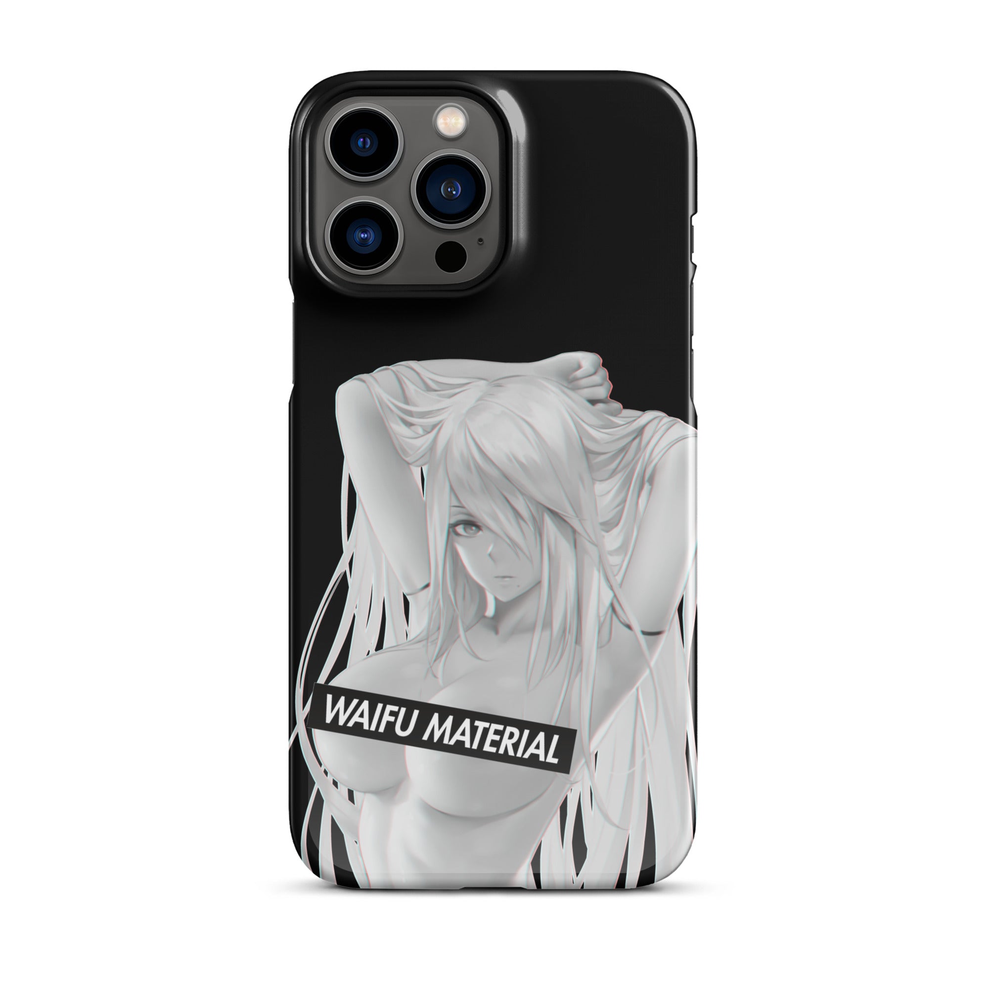 A2 Waifu Material - Black Edition #001 iPhone Premium Case