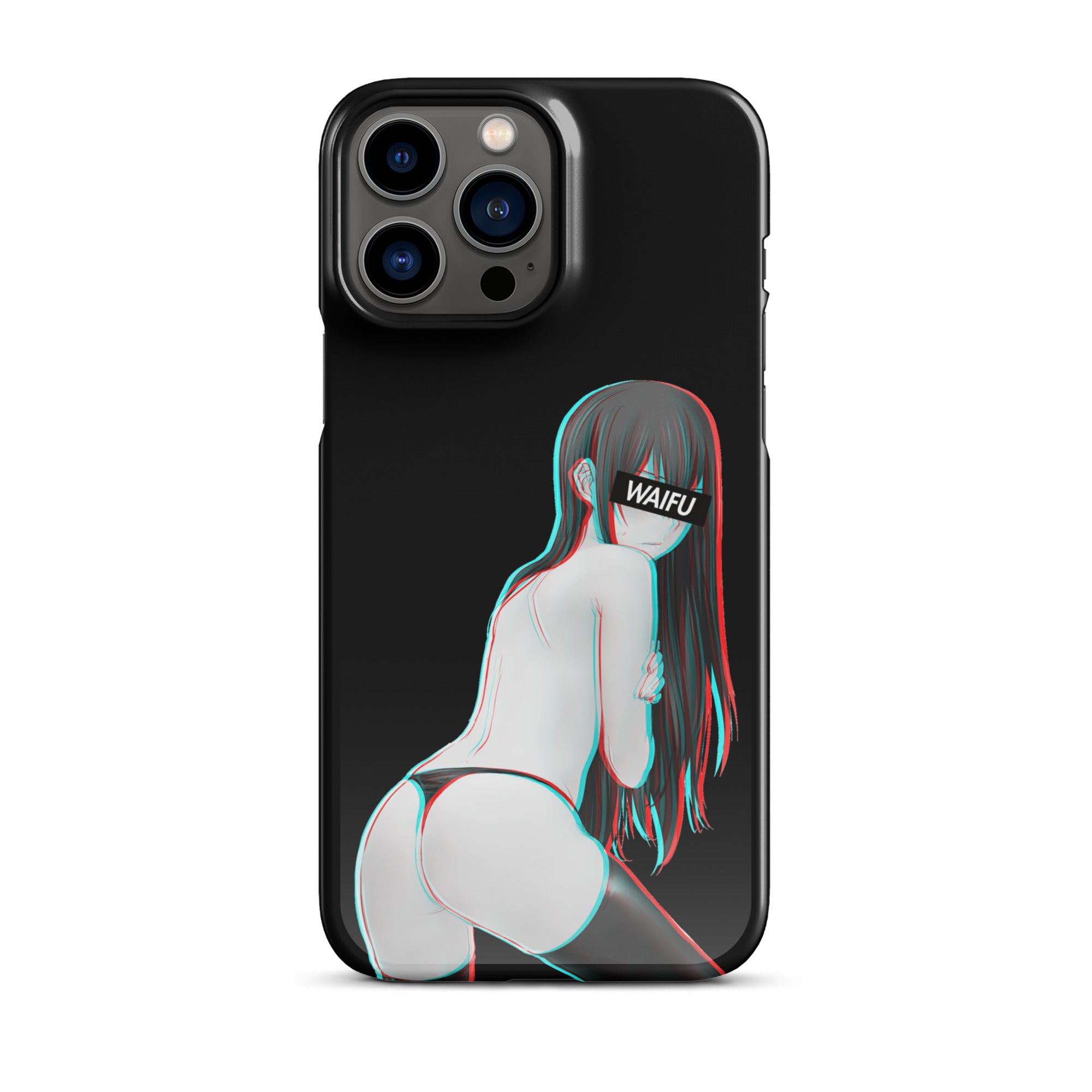 Kurisu Waifu Material - Black Edition #001 iPhone Premium Case