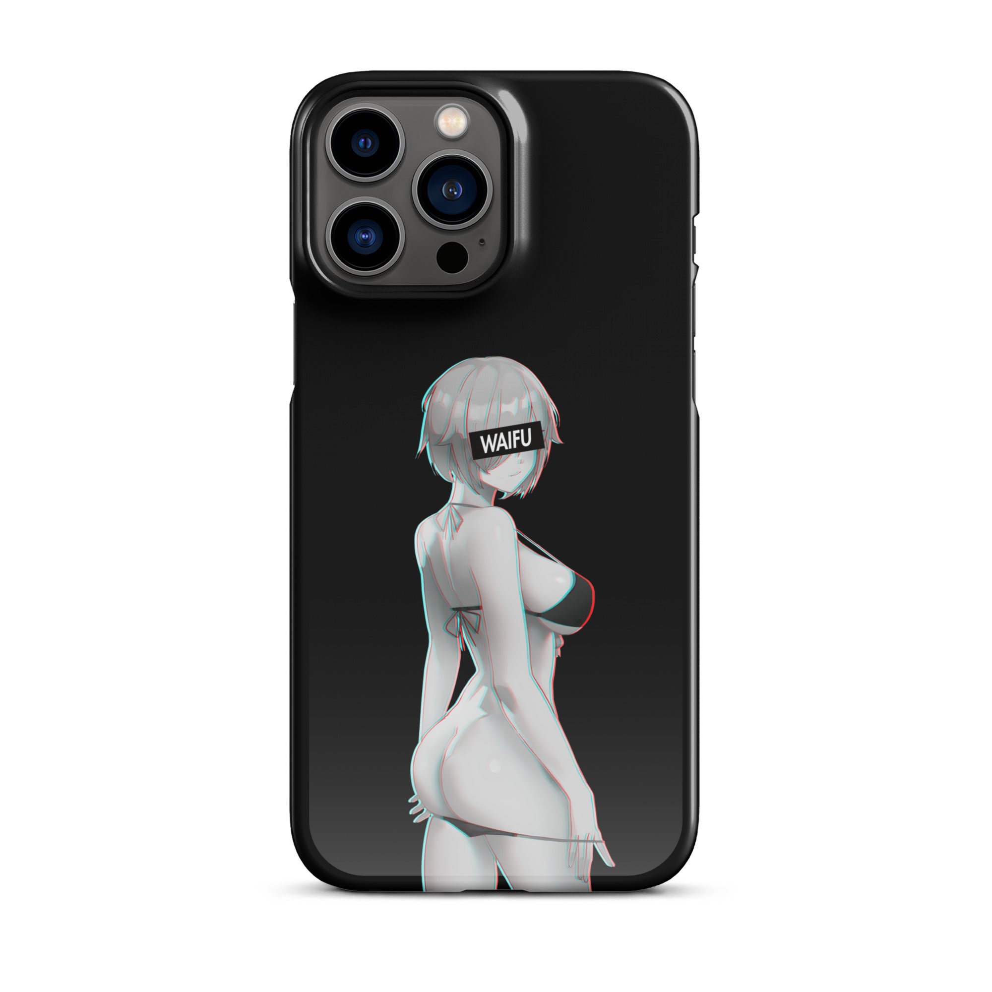 Mash Waifu Material - Black Edition #003 iPhone Premium Case