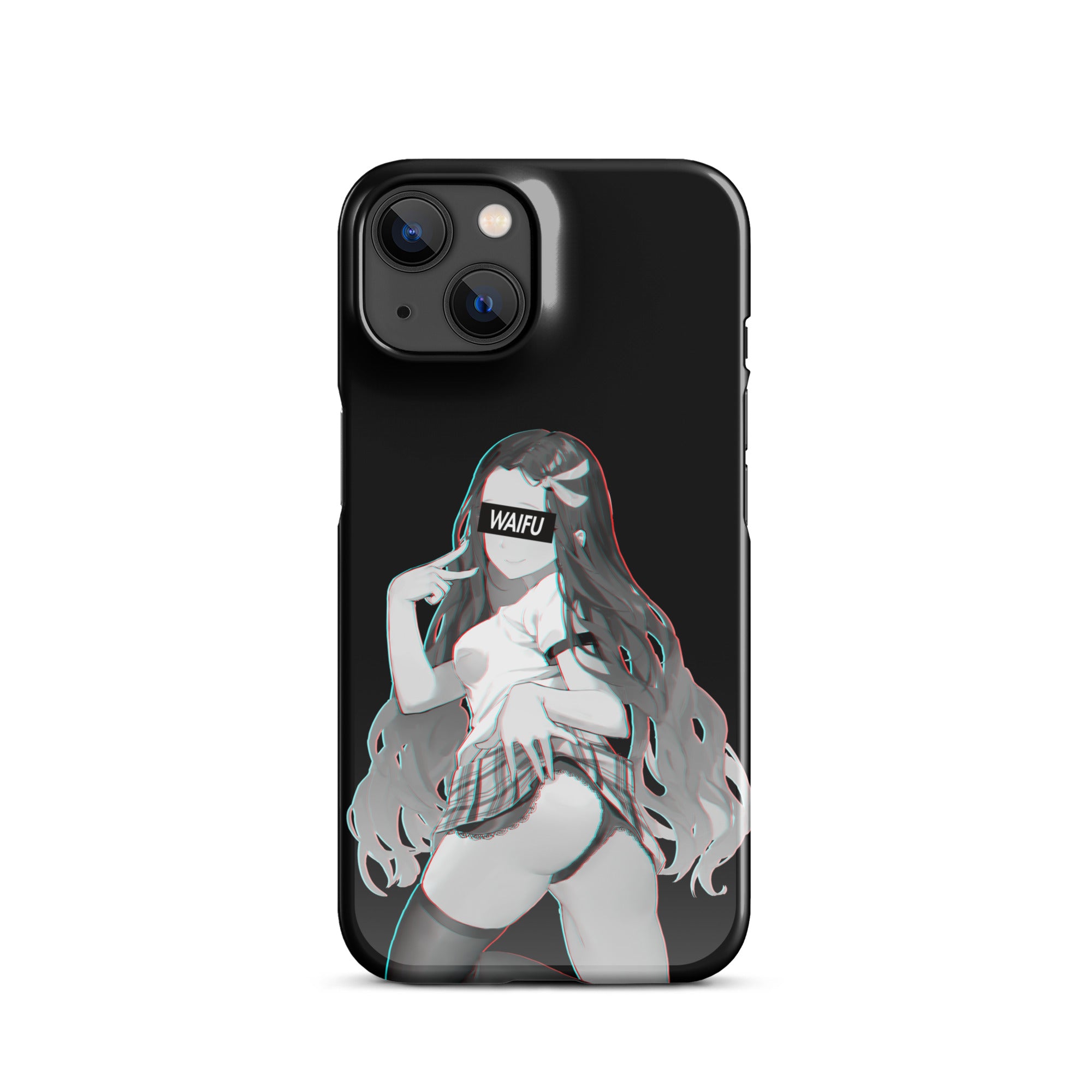 Nezuko Waifu Material - Black Edition #003 iPhone Premium Case