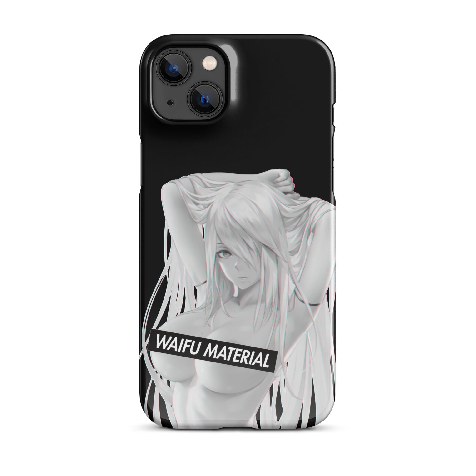 A2 Waifu Material - Black Edition #001 iPhone Premium Case