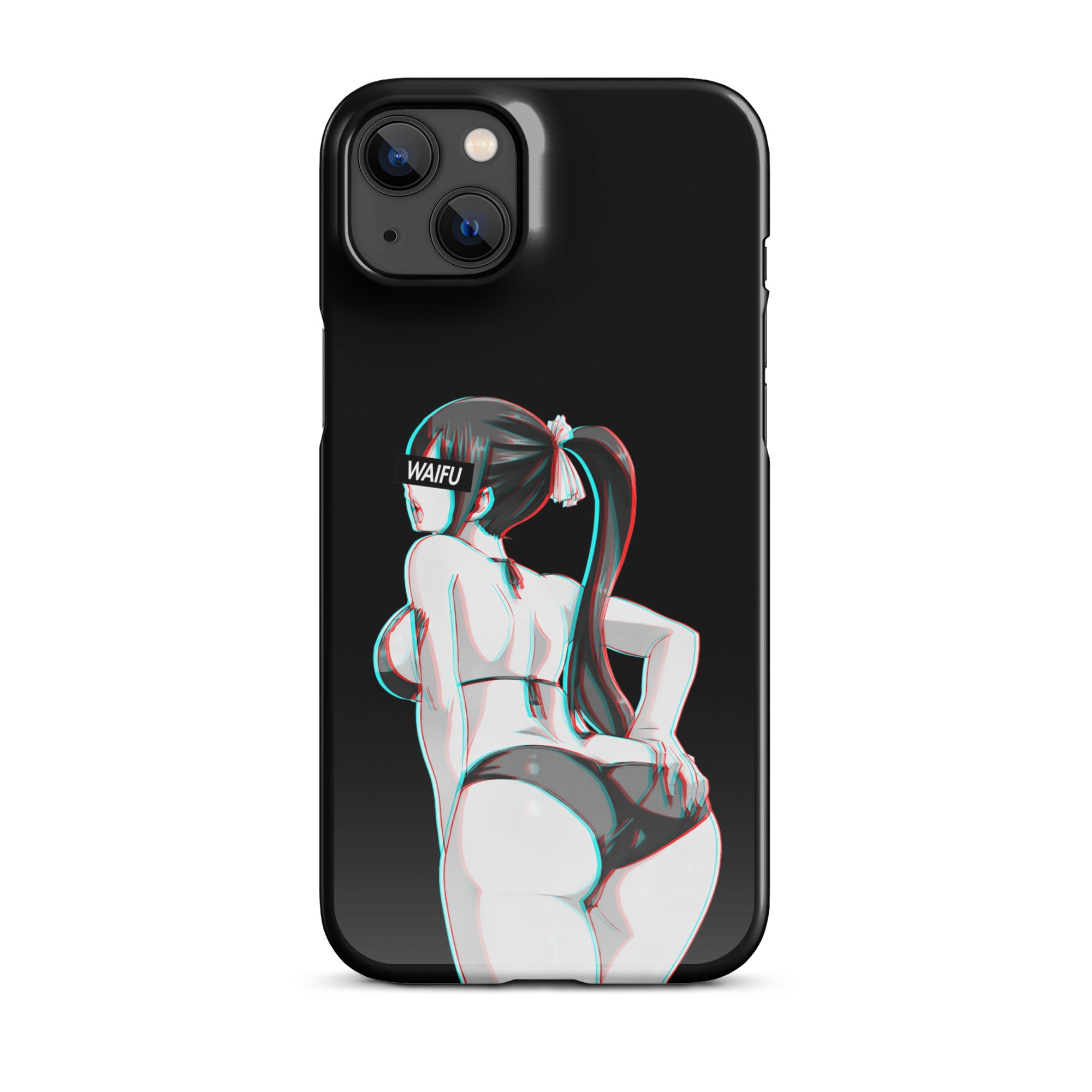 Erza Waifu Material - Black Edition #002 iPhone Premium Case