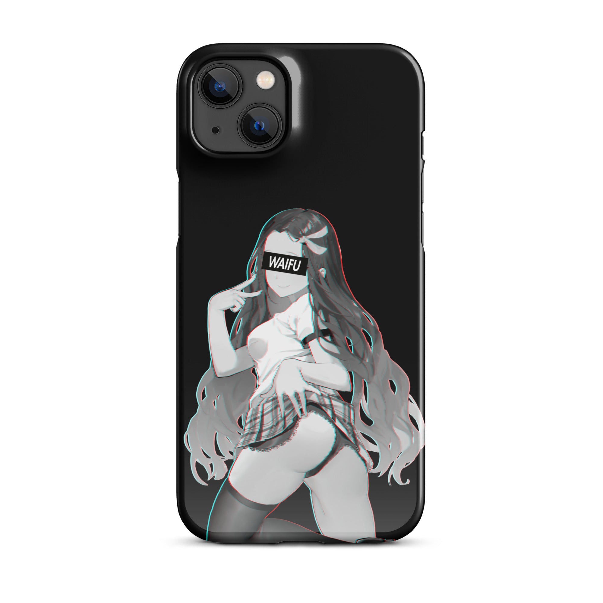 Nezuko Waifu Material - Black Edition #003 iPhone Premium Case