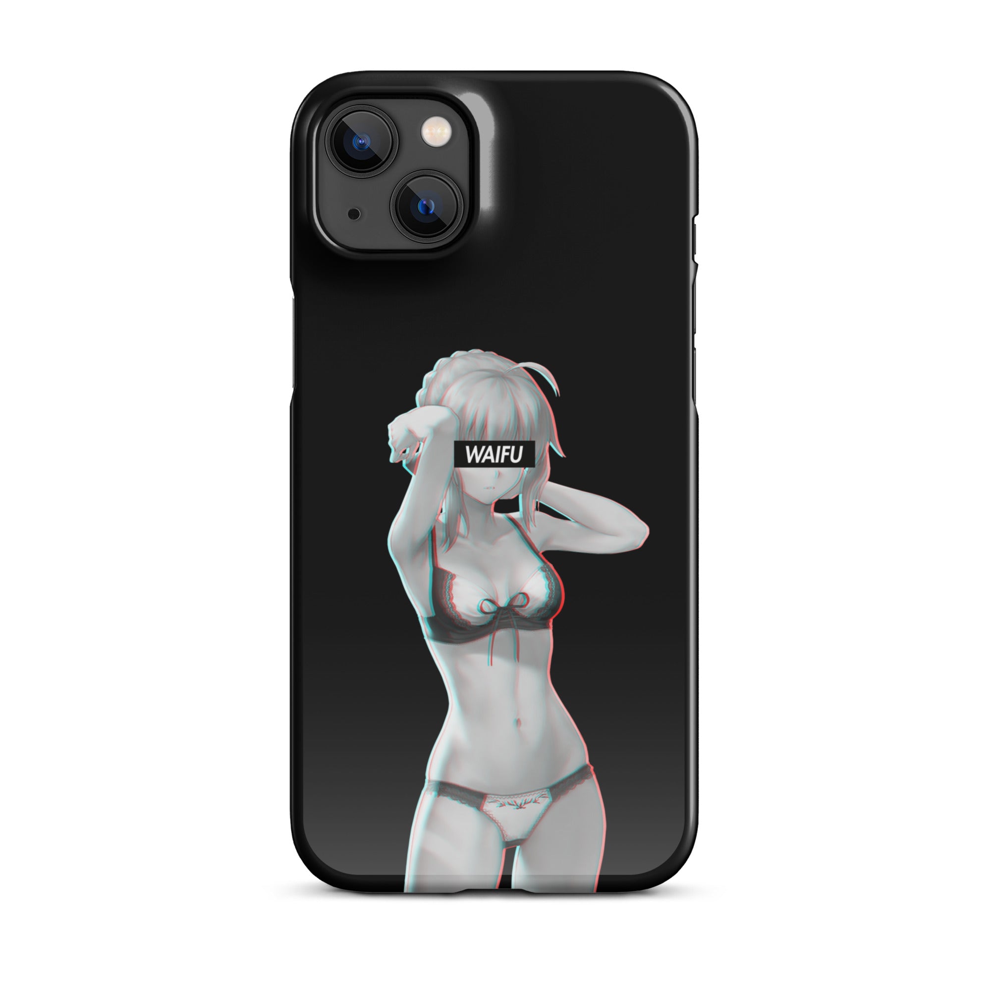 Saber Waifu Material - Black Edition #001 iPhone Premium Case