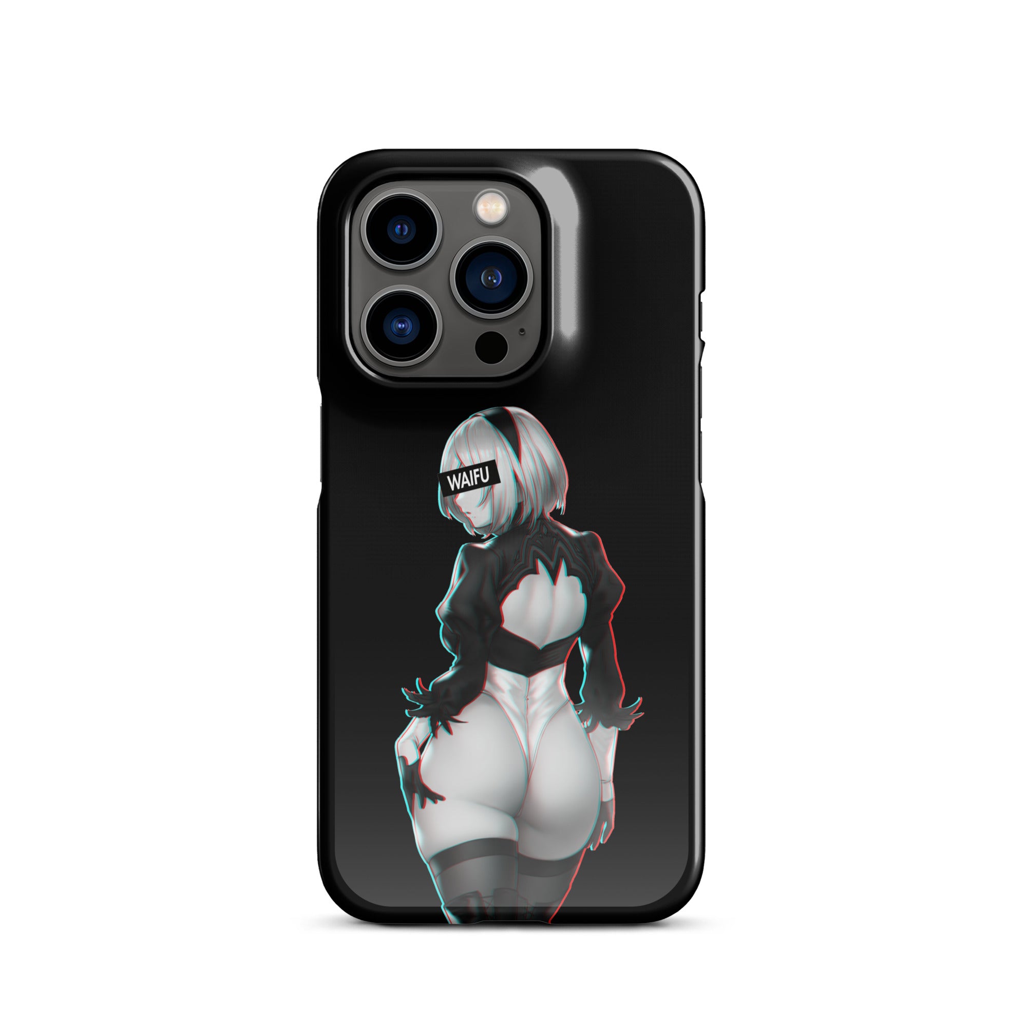 2B Waifu Material - Black Edition #001 iPhone Premium Case